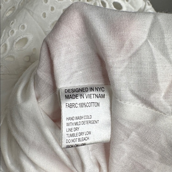 Yumi Kim Pacific Cotton White Eyelet Starlight Mini Dress - Picture 7 of 9